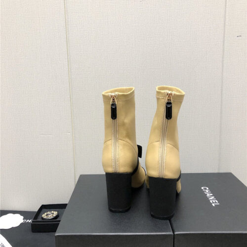 High Quality Luxury Chanel Explosion Bow Snow White Short Boots – Style 91974 product detail