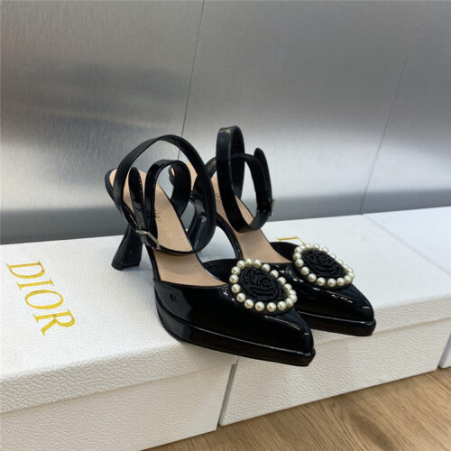 High Quality Luxury Dior New Circle With Pointed Toe High Heels Womens Shoes – Style 21798