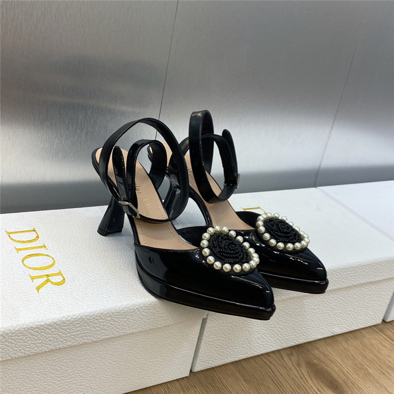 High Quality Luxury Dior New Circle With Pointed Toe High Heels Womens Shoes – Style 21798