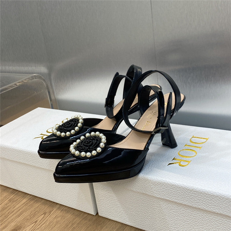 High Quality Luxury Dior New Circle With Pointed Toe High Heels Womens Shoes – Style 21798 product detail