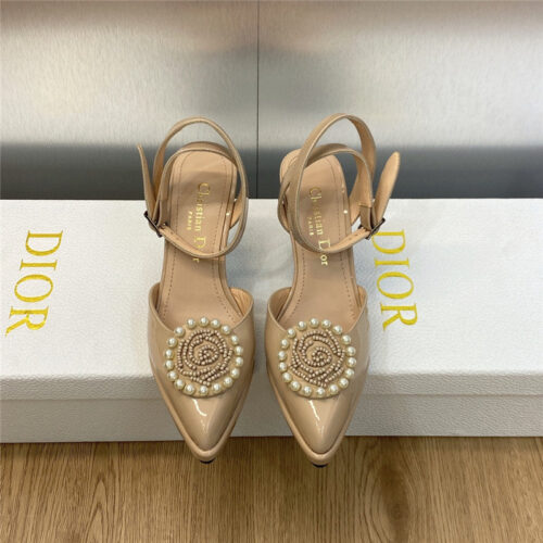 High Quality Luxury Dior New Circle With Pointed Toe High Heels Womens Shoes product detail