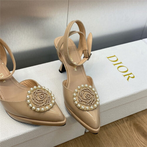 High Quality Luxury Dior New Circle With Pointed Toe High Heels Womens Shoes product detail