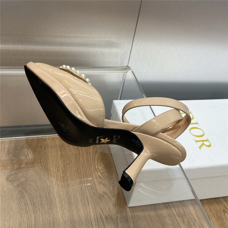 High Quality Luxury Dior New Circle With Pointed Toe High Heels Womens Shoes product detail