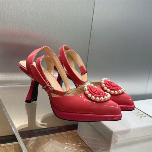 High Quality Luxury Dior New Circle With Pointed Toe High Heels Womens Shoes – Style 13318