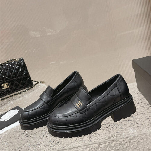 High Quality Luxury Chanel Calfskin Lozenge Shoes