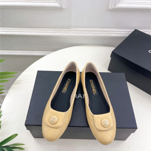 High Quality Luxury Chanel Counter Catwalk Style Ribbed Flat Shoes – Style 16454 product detail