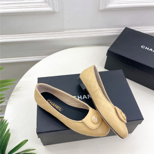 High Quality Luxury Chanel Counter Catwalk Style Ribbed Flat Shoes – Style 16454 product detail
