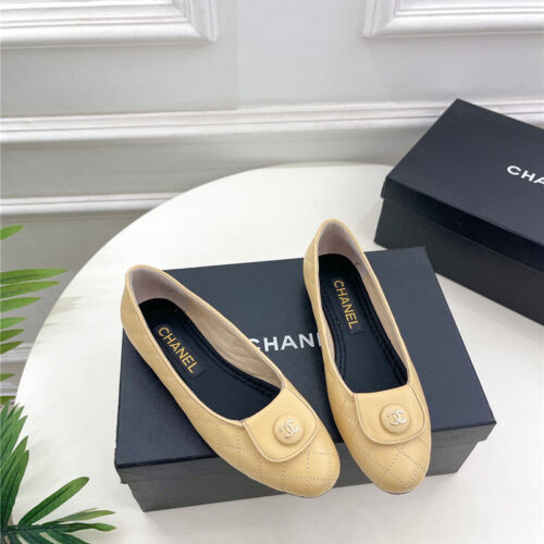 High Quality Luxury Chanel Counter Catwalk Style Ribbed Flat Shoes – Style 16454 product detail