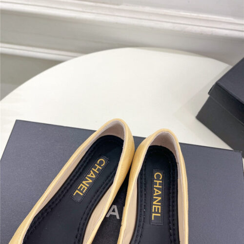 High Quality Luxury Chanel Counter Catwalk Style Ribbed Flat Shoes – Style 16454 product detail