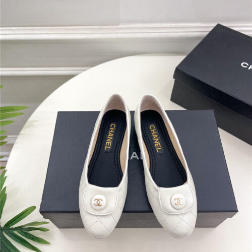 High Quality Luxury Chanel Counter Catwalk Style Ribbed Flat Shoes – Style 81990 product detail