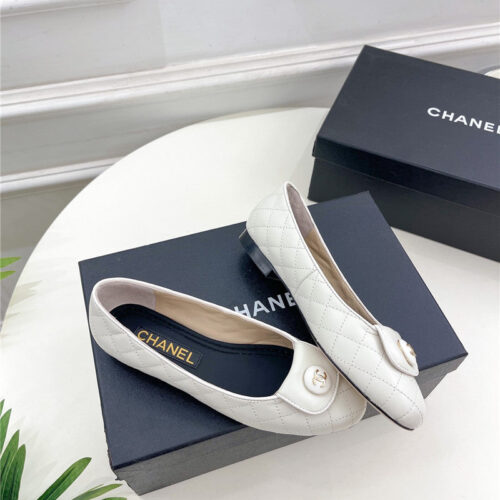 High Quality Luxury Chanel Counter Catwalk Style Ribbed Flat Shoes – Style 81990 product detail