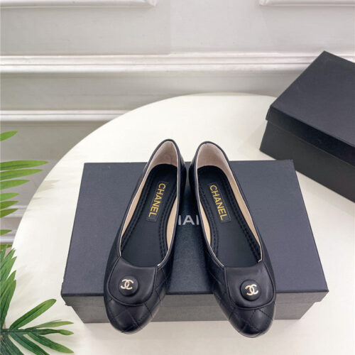 High Quality Luxury Chanel Counter Catwalk Style Ribbed Flat Shoes product detail