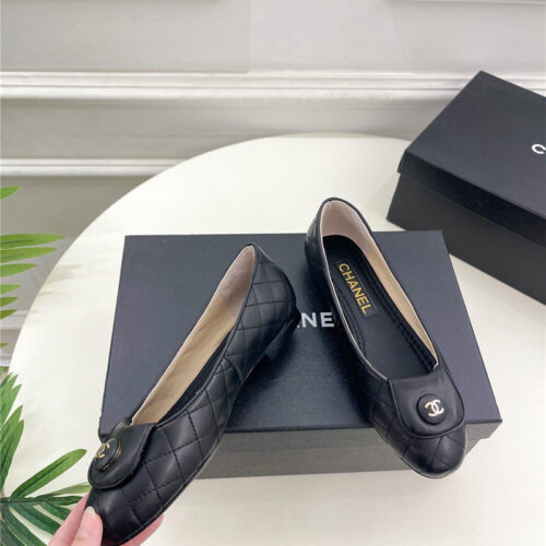 High Quality Luxury Chanel Counter Catwalk Style Ribbed Flat Shoes product detail
