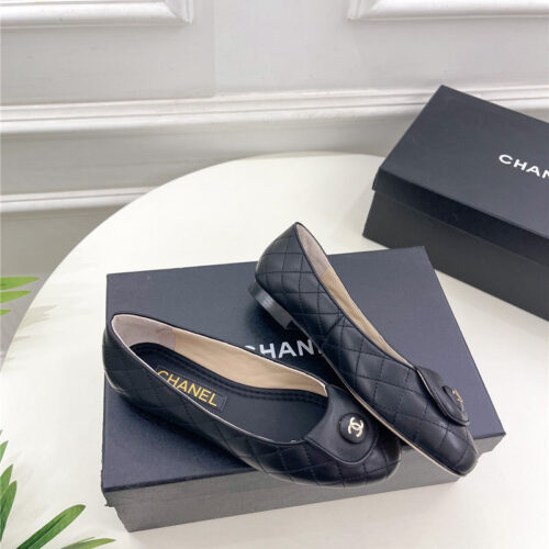 High Quality Luxury Chanel Counter Catwalk Style Ribbed Flat Shoes product detail