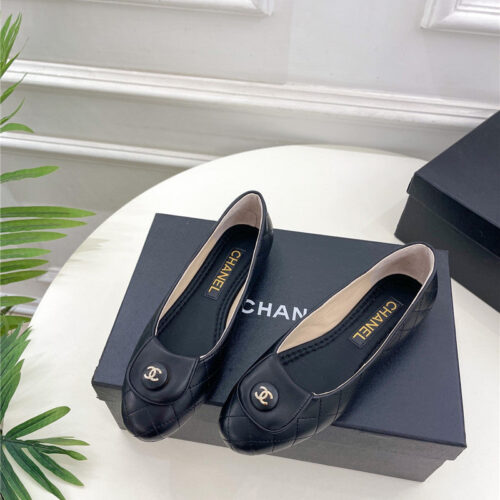 High Quality Luxury Chanel Counter Catwalk Style Ribbed Flat Shoes product detail