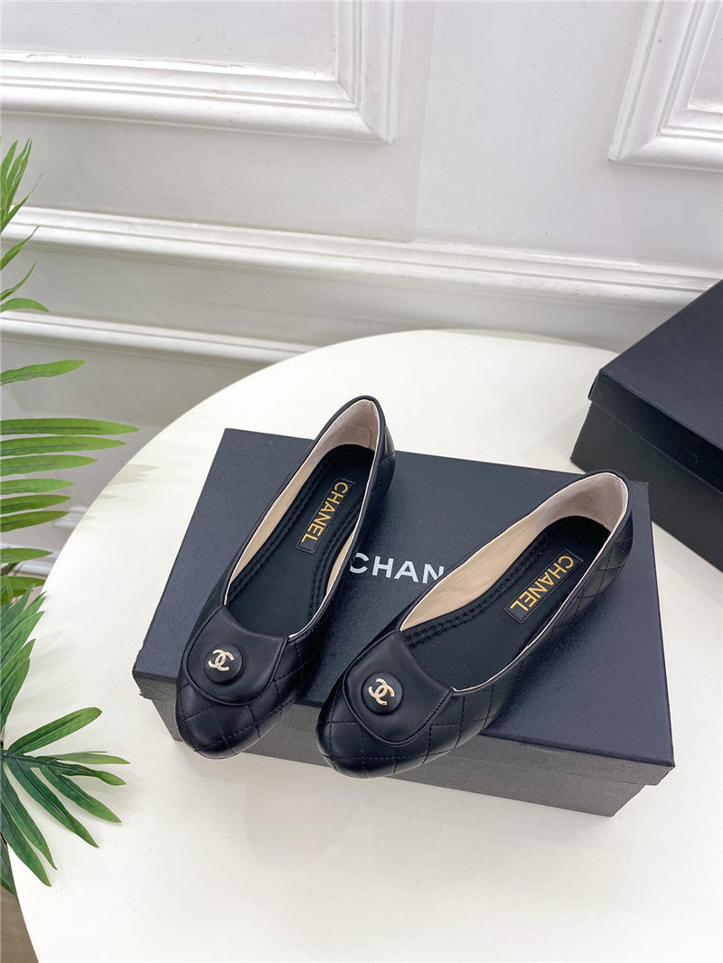 High Quality Luxury Chanel Counter Catwalk Style Ribbed Flat Shoes product detail