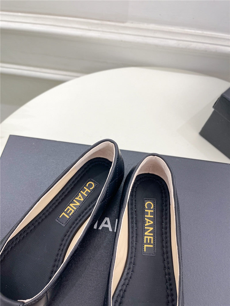 High Quality Luxury Chanel Counter Catwalk Style Ribbed Flat Shoes product detail