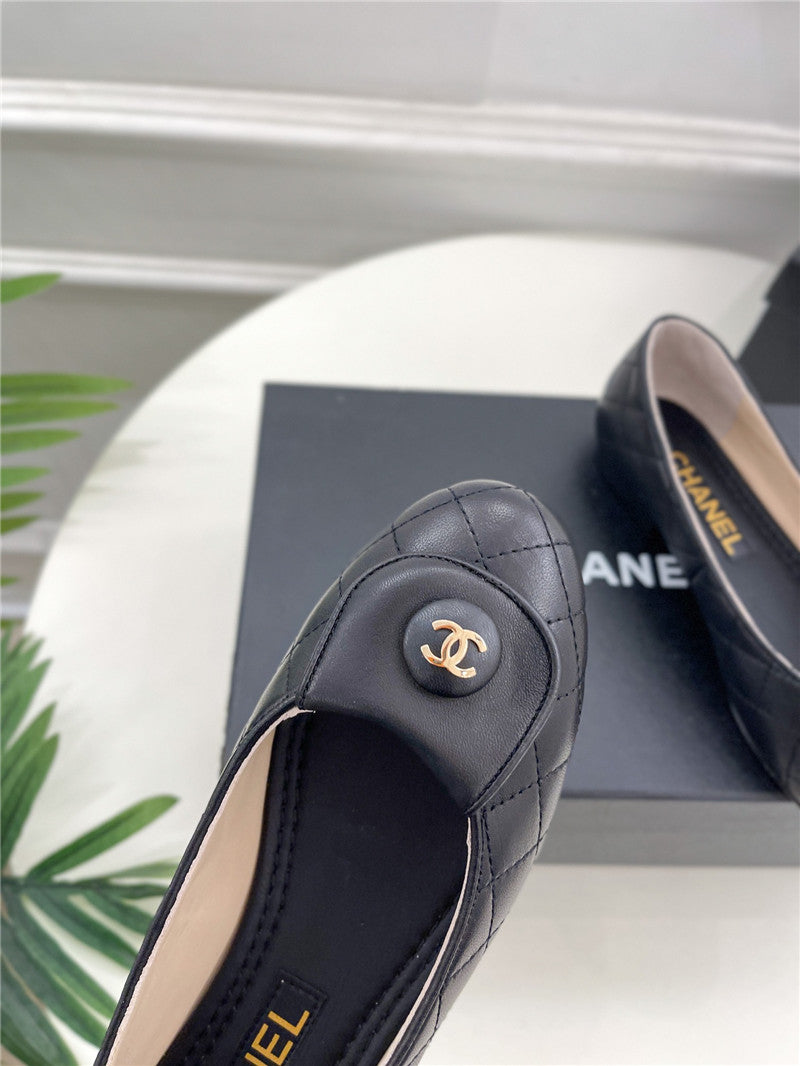 High Quality Luxury Chanel Counter Catwalk Style Ribbed Flat Shoes product detail