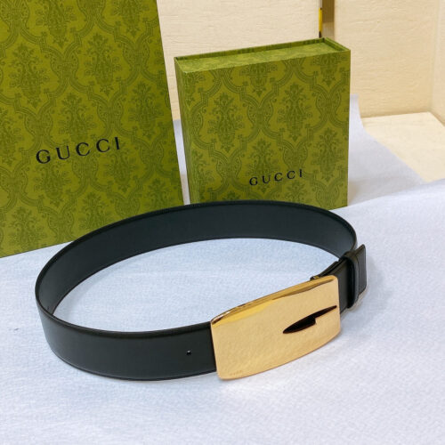 High Quality Luxury Gucci Vintage Letter G Buckle Wide Belt – Style 21670