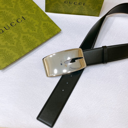 High Quality Luxury Gucci Vintage Letter G Buckle Wide Belt – Style 87206 alternate view