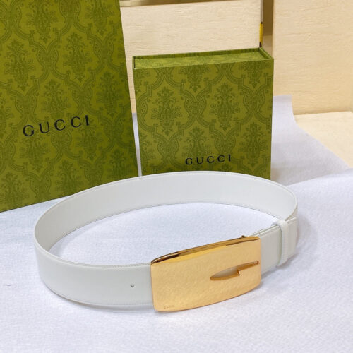 High Quality Luxury Gucci Vintage Letter G Buckle Wide Belt – Style 52742