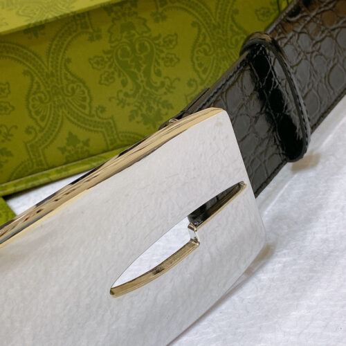 High Quality Luxury Gucci Vintage Letter G Buckle Wide Belt – Style 16582 product detail
