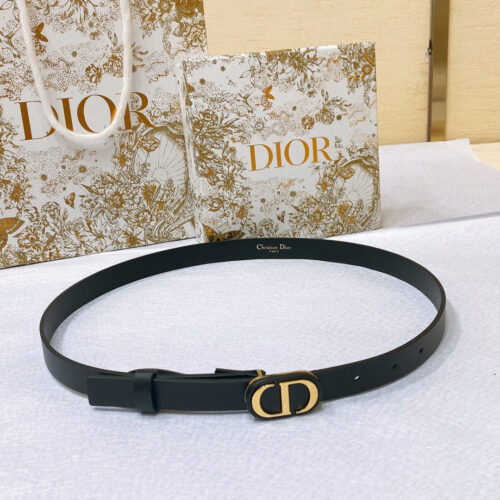 High Quality Luxury Dior New C D Buckle Brass Calfskin Belt