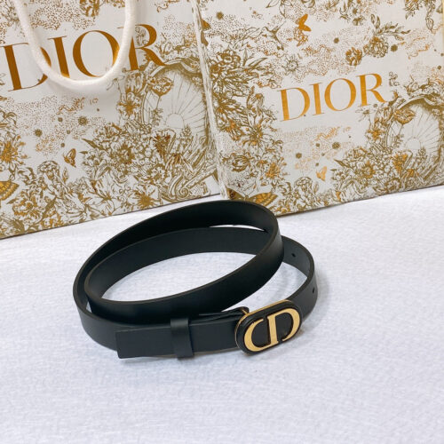 High Quality Luxury Dior New C D Buckle Brass Calfskin Belt alternate view