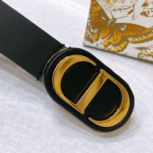 High Quality Luxury Dior New C D Buckle Brass Calfskin Belt product detail