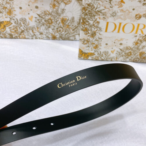 High Quality Luxury Dior New C D Buckle Brass Calfskin Belt product detail