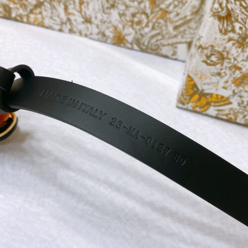 High Quality Luxury Dior New C D Buckle Brass Calfskin Belt product detail