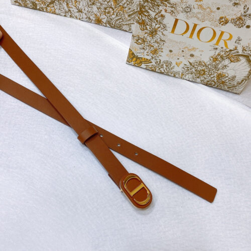 High Quality Luxury Dior New C D Buckle Brass Calfskin Belt – Style 37670 product detail