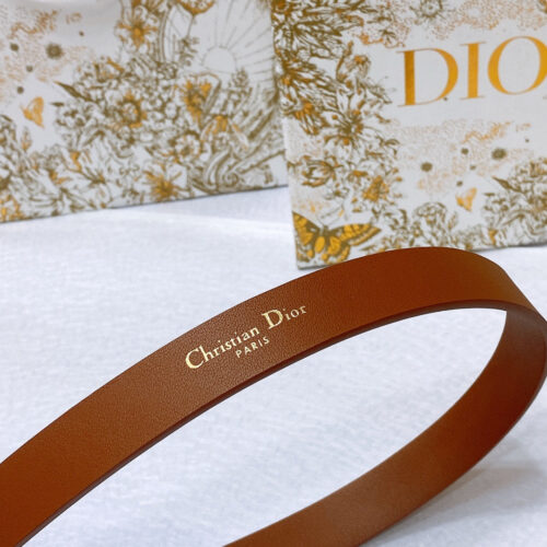 High Quality Luxury Dior New C D Buckle Brass Calfskin Belt – Style 37670 product detail