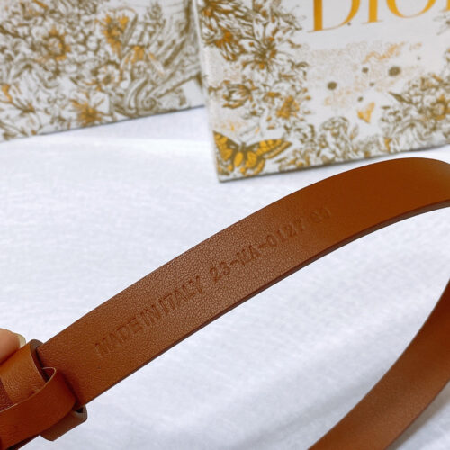 High Quality Luxury Dior New C D Buckle Brass Calfskin Belt – Style 37670 product detail