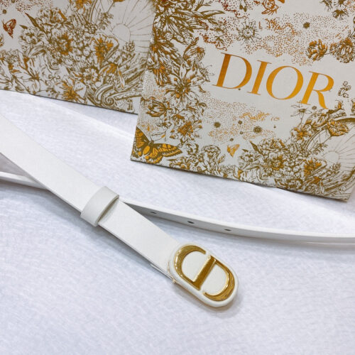 High Quality Luxury Dior New C D Buckle Brass Calfskin Belt – Style 35974 product detail