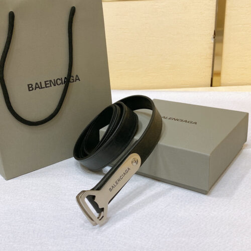 High Quality Luxury Balenciaga Designer Plain Belt