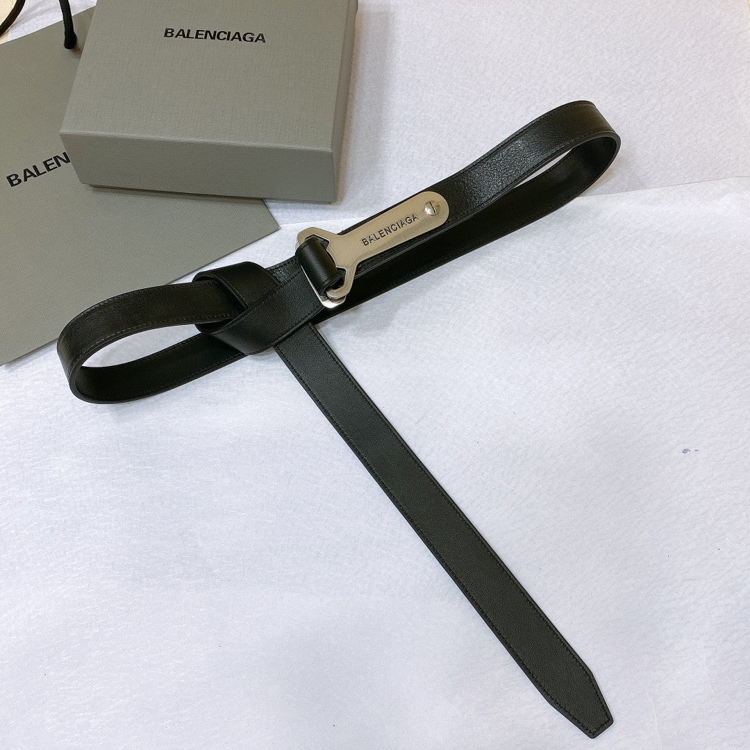 High Quality Luxury Balenciaga Designer Plain Belt product detail
