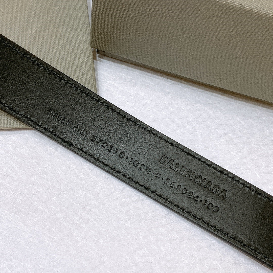 High Quality Luxury Balenciaga Designer Plain Belt product detail