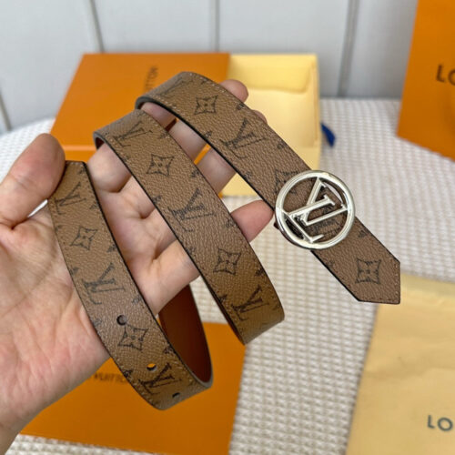 High Quality Luxury Louis Vuitton Reversible Womens Original Single Belt – Style 52614 product detail