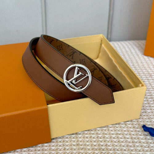 High Quality Luxury Louis Vuitton Reversible Womens Original Single Belt – Style 52614 product detail