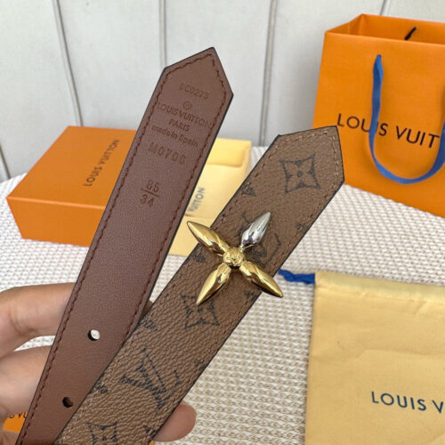 High Quality Luxury Louis Vuitton Reversible Womens Original Single Belt – Style 45830 product detail