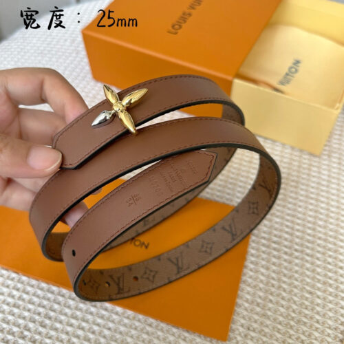 High Quality Luxury Louis Vuitton Reversible Womens Original Single Belt – Style 45830