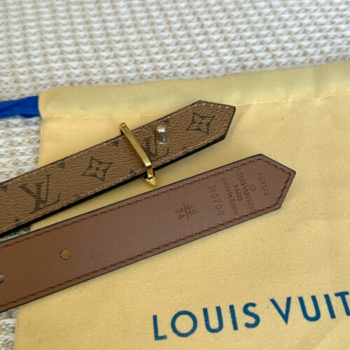 High Quality Luxury Louis Vuitton Reversible Womens Original Single Belt – Style 45830 product detail