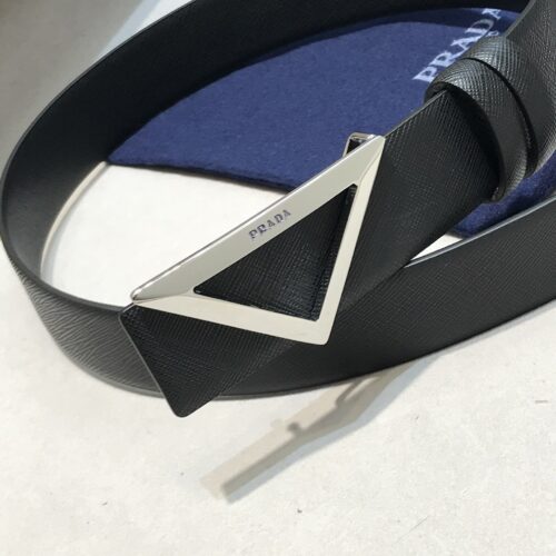 High Quality Luxury Prada Saffiano Leather Belt – Style 22630 product detail
