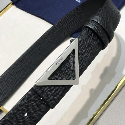 High Quality Luxury Prada Saffiano Leather Belt – Style 22630 product detail