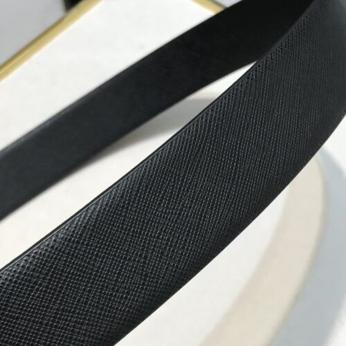 High Quality Luxury Prada Saffiano Leather Belt – Style 22630 product detail