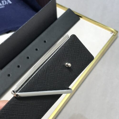 High Quality Luxury Prada Saffiano Leather Belt – Style 22630 product detail