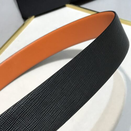 High Quality Luxury Prada Saffiano Leather Belt – Style 55398 product detail