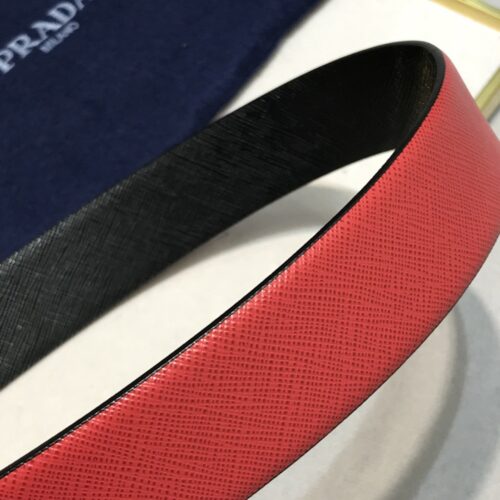 High Quality Luxury Prada Saffiano Leather Belt – Style 20934 product detail