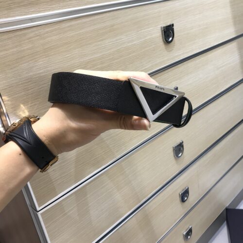 High Quality Luxury Prada Saffiano Leather Belt – Style 86470 alternate view